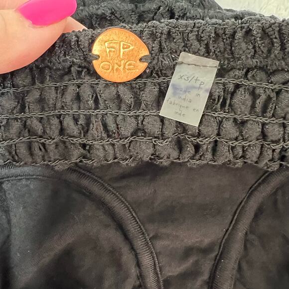 Free People Adella Corset Black Strapless Maxi Dress Boho Ruffle Size XS NWT - Picture 4 of 10